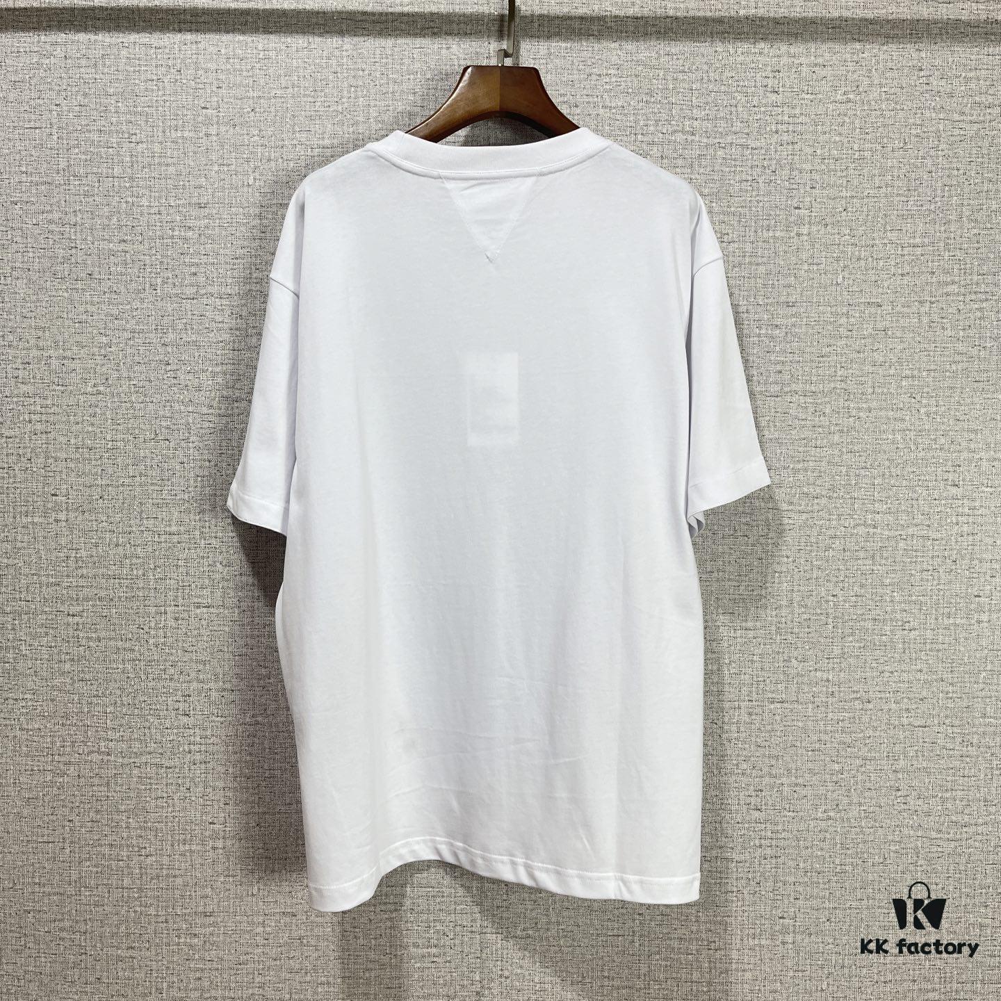 BV 2025SS New Arrival Round Neck Cotton Match Short Sleeve T-Shirt with Embroidery! Unisex
