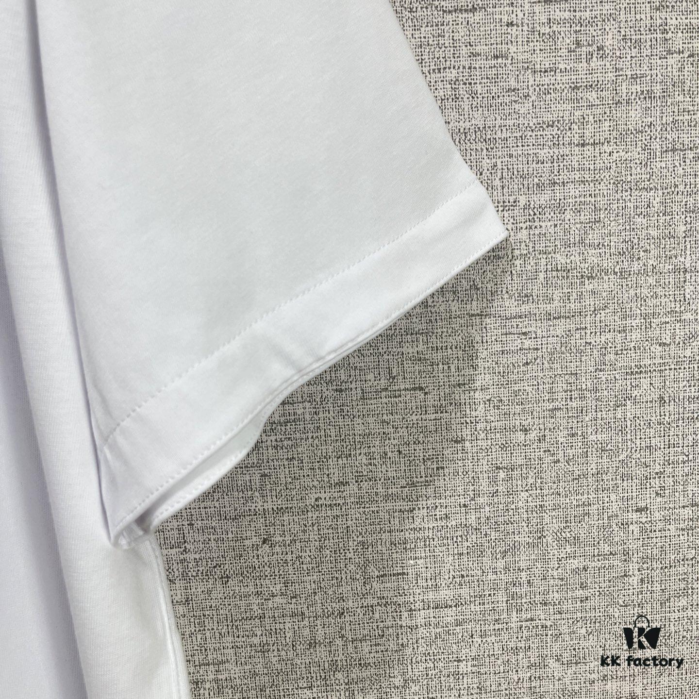 BV 2025SS New Arrival Round Neck Cotton Match Short Sleeve T-Shirt with Embroidery! Unisex