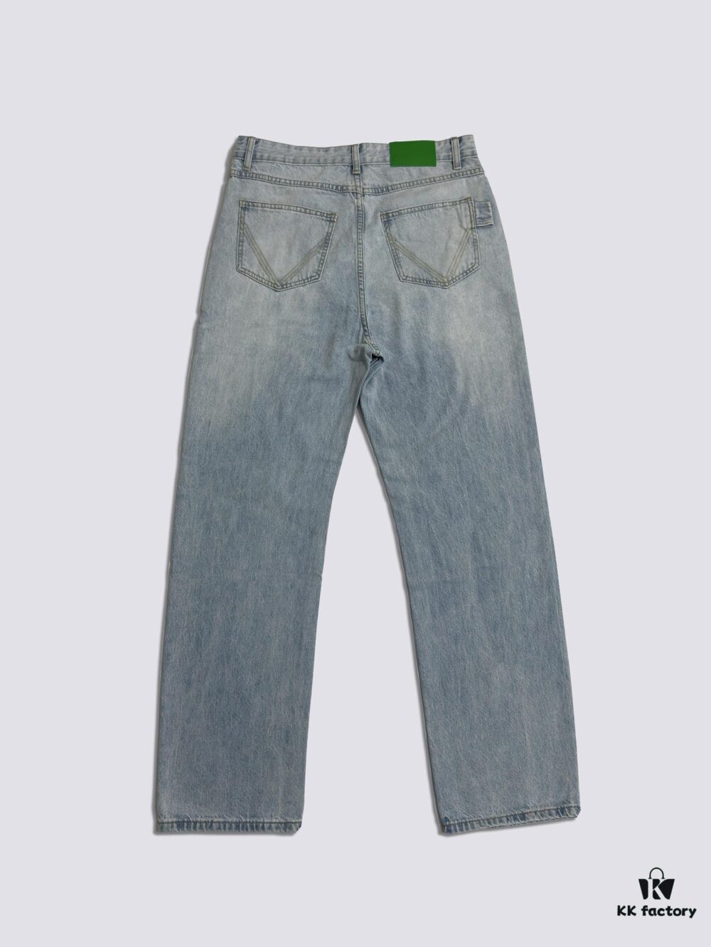 Bottega Veneta BV09 SS23 Solid Color Mid-Rise Zippered Straight Jeans - Unisex Denim