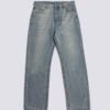 Bottega Veneta BV09 SS23 Solid Color Mid-Rise Zippered Straight Jeans Unisex Denim Trousers