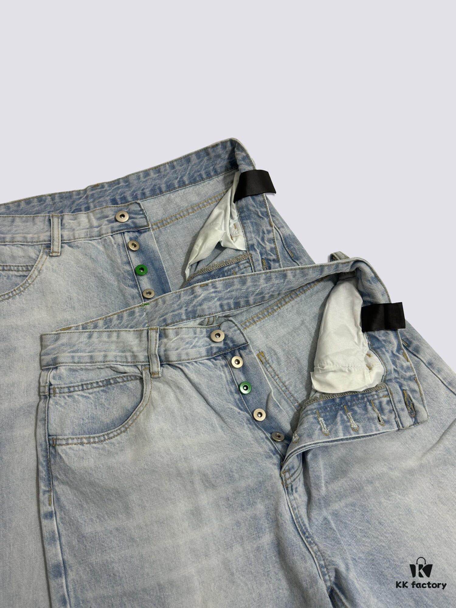 Bottega Veneta BV09 SS23 Solid Color Mid-Rise Zippered Straight Jeans Unisex Denim Trousers