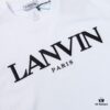 LANVIN LF38 New Arrival Cheng Yi Same Style Short Sleeve Embroidered Logo Letter Casual T-Shirt Round Neck Unisex Top