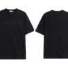 LANVIN Men's New Simple Embroidered Logo T-Shirt