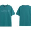 LANVIN Men's New Simple Embroidered Logo T-Shirt