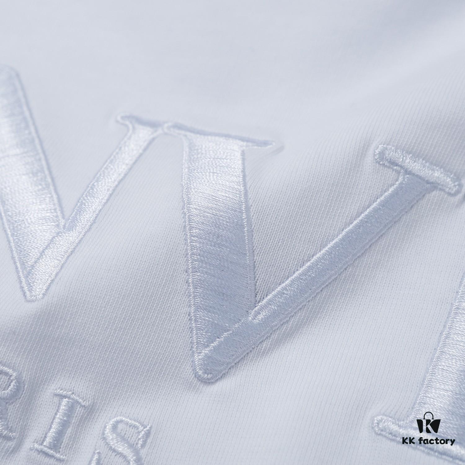 LANVIN Men's New Simple Embroidered Logo T-Shirt