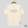 LF15 Lanvin x Gallery Dept Collaboration Beige Embroidered Splatter Cotton T-Shirt 240g Unisex S m L XL