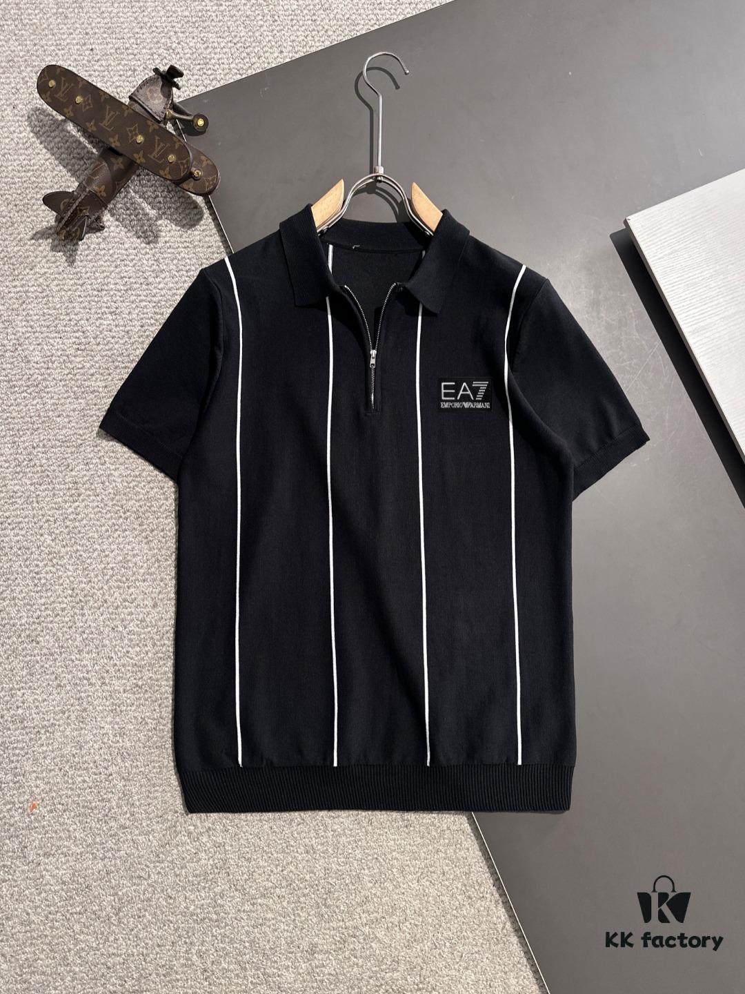 High-Quality Armani 2025 Spring/Summer New Men's Lapel Short-Sleeve T-Shirt