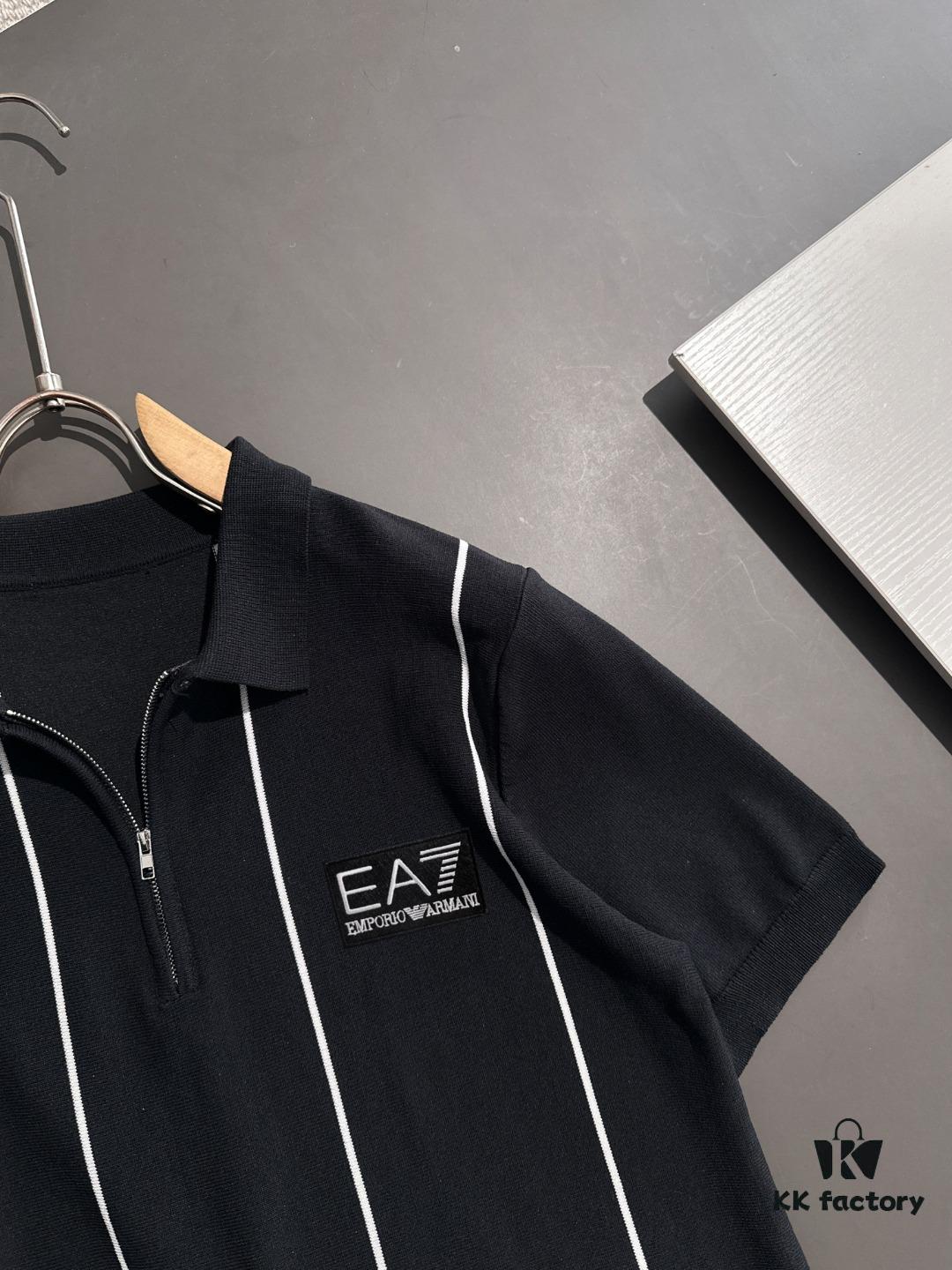 High-Quality Armani 2025 Spring/Summer New Men's Lapel Short-Sleeve T-Shirt