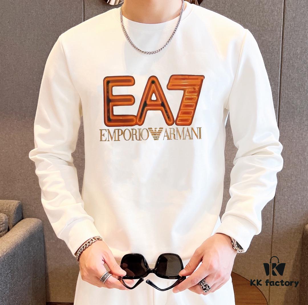 Armani (Blessing for Plus-Size) Hot Selling 2025 New Arrival Sweatshirt Set, Official Website Original Version, Premium Designer Craftsmanship, 100% Natural High-Quality Roman Cotton, Comfortable Fit, Elegant and Noble, Authentic Hardware, Cabinet Size M-5XL (Fits up to 220 lbs)