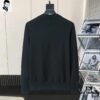 ARMANI Men's Autumn-Winter Classic Round-Neck Wool Pullover Sweater, 2025 New Arrival, Premium Wool Blend, Slim Fit, Timeless Design with Contrasting Logo