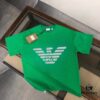 ARMANI Men's Casual Short-Sleeve T-Shirt, Spring/Summer 2025 New Arrival, Premium Logo Design, Imported Silk-Cotton Fabric, Stylish and Versatile for Big and Tall