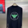 Armani 2024 Spring Collection Premium Original Quality Fashion 230g Casual Long-Sleeve Base Layer T-Shirt
