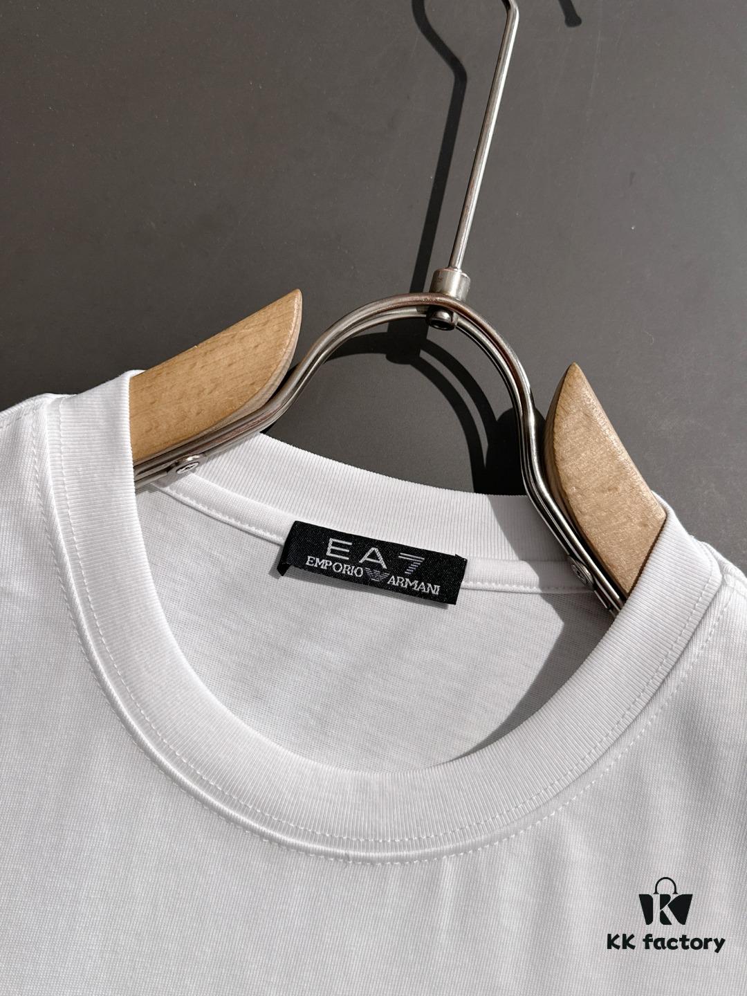 Armani 2025 Spring Collection Heavyweight 260g High-Density Short Sleeve Unisex Fashion Runway Piece (Premium Quality, Exclusive Design)