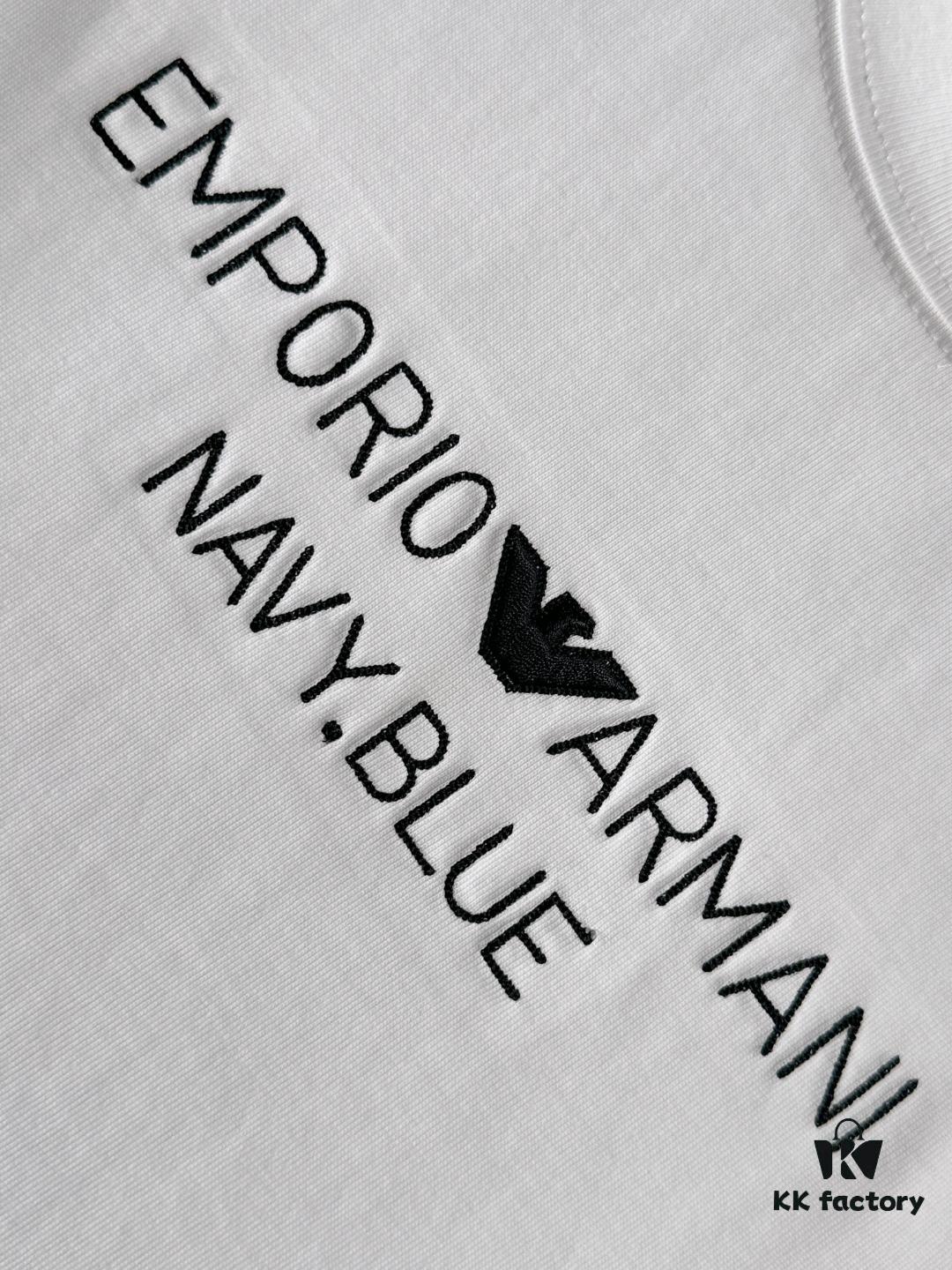 Armani 2025 Spring Collection Heavyweight 260g High-Density Short Sleeve Unisex Fashion Runway Piece (Premium Quality, Exclusive Design)