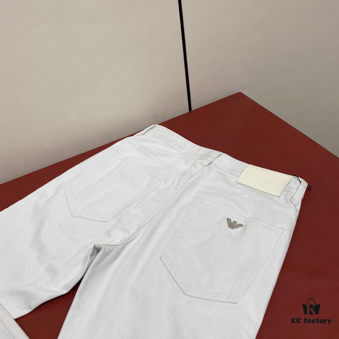 Top Version 2025 Spring/Summer European Boutique New Arrival Ultra-High-End Overseas Trade Order Men's Custom Fashion Slim Straight Leg Denim Jeans