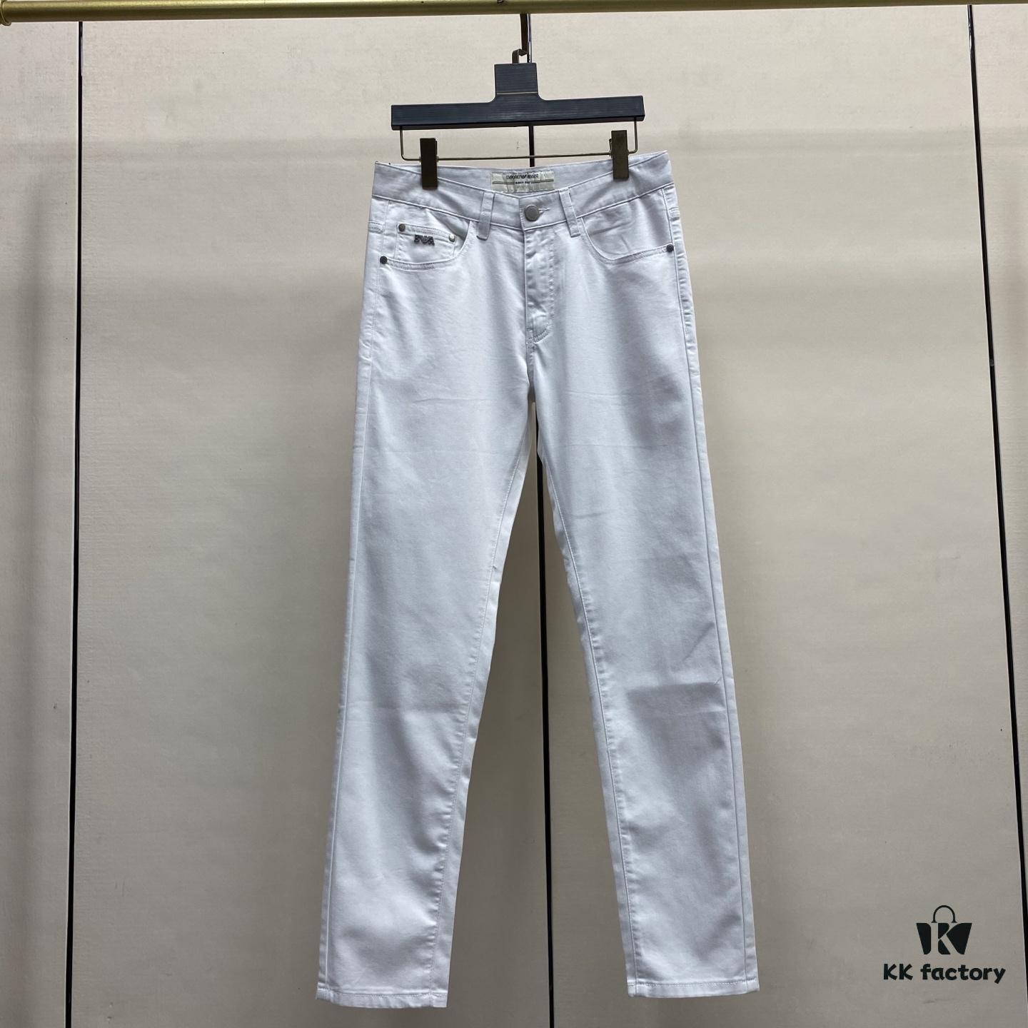 Top Version 2025 Spring/Summer European Boutique New Arrival Ultra-High-End Overseas Trade Order Men's Custom Fashion Slim Straight Leg Denim Jeans