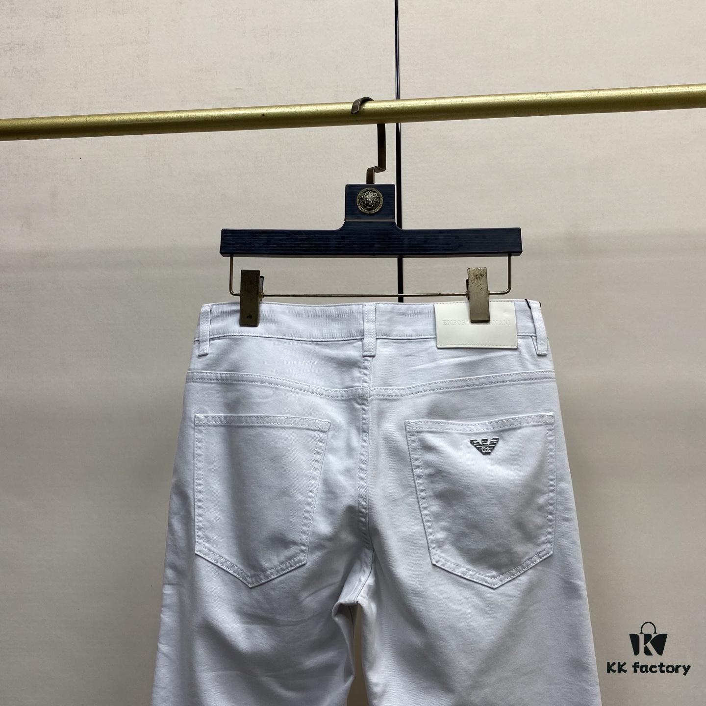 Top Version 2025 Spring/Summer European Boutique New Arrival Ultra-High-End Overseas Trade Order Men's Custom Fashion Slim Straight Leg Denim Jeans