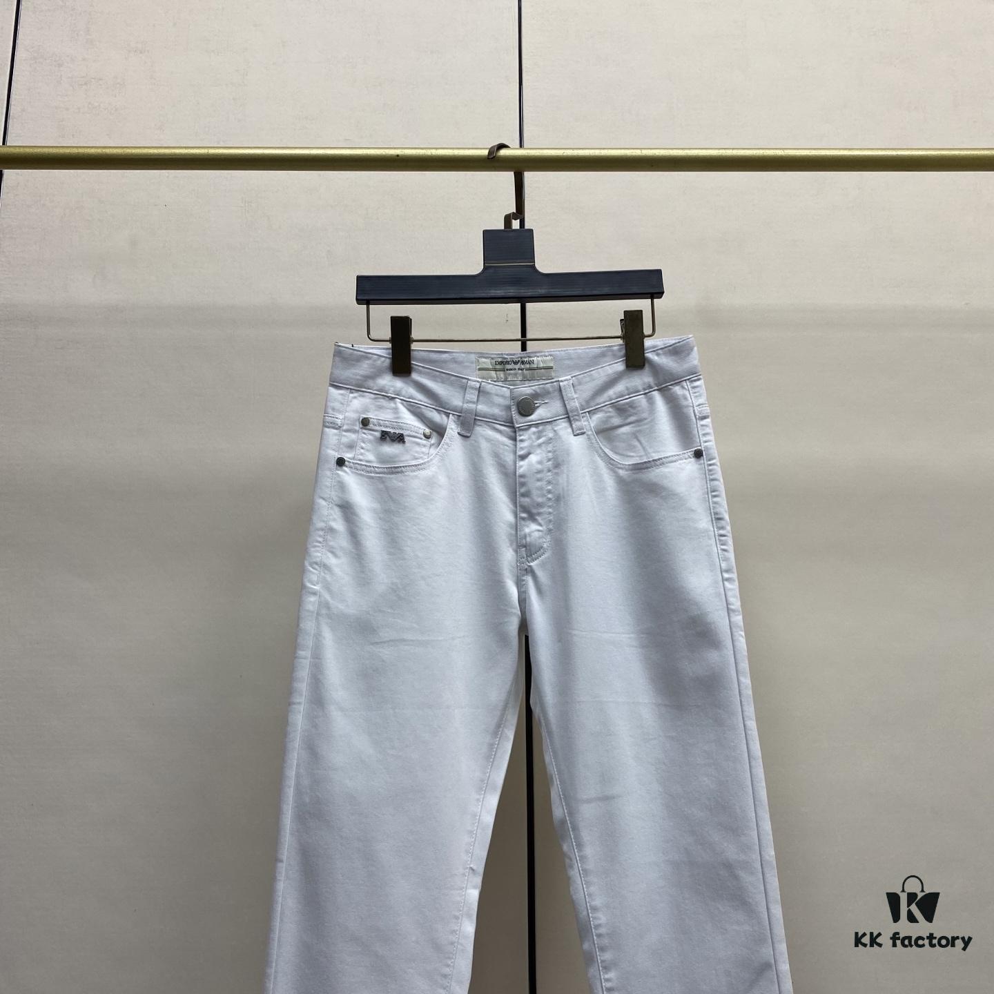 Top Version 2025 Spring/Summer European Boutique New Arrival Ultra-High-End Overseas Trade Order Men's Custom Fashion Slim Straight Leg Denim Jeans