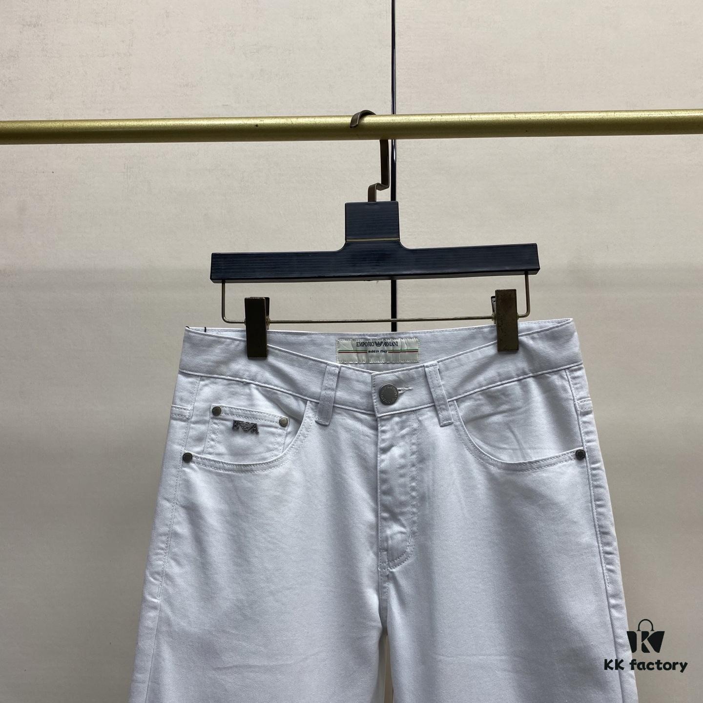 Top Version 2025 Spring/Summer European Boutique New Arrival Ultra-High-End Overseas Trade Order Men's Custom Fashion Slim Straight Leg Denim Jeans