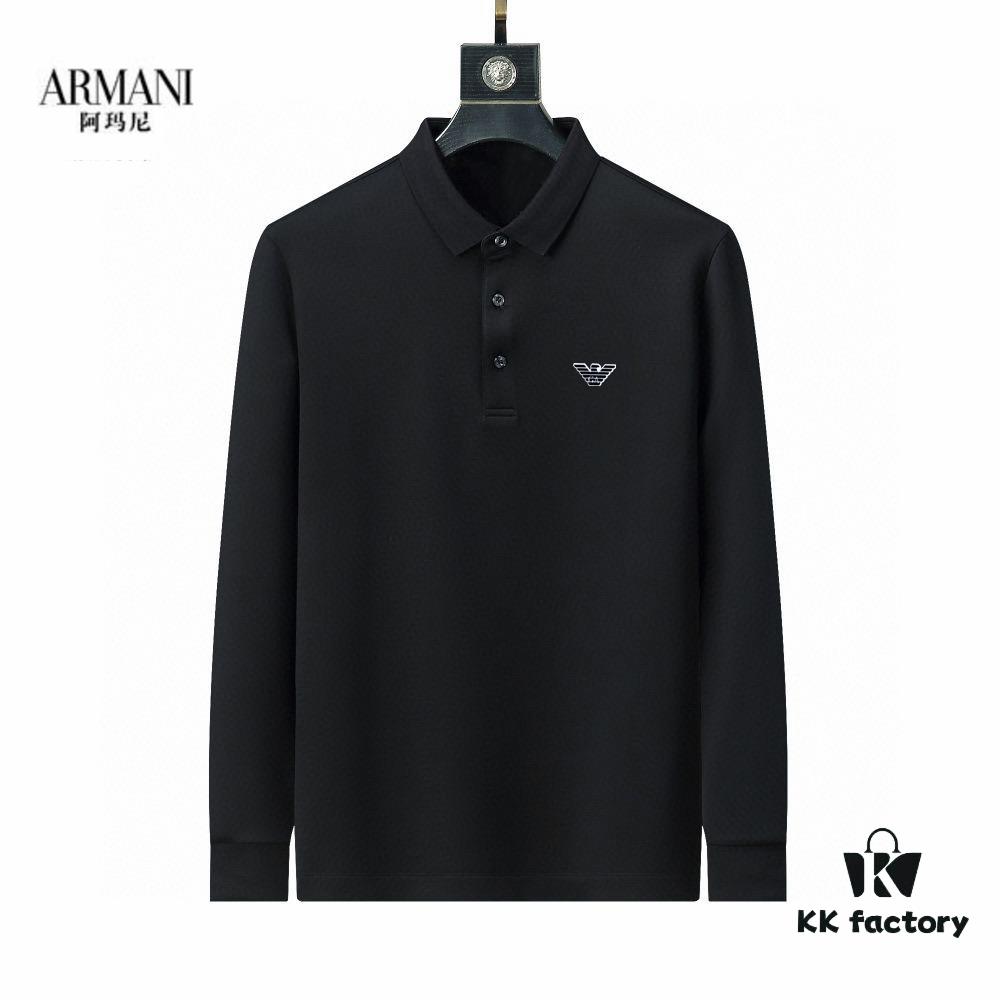 Armani🔥 Latest Custom Tailored Collar Long Sleeve T-Shirt Polo