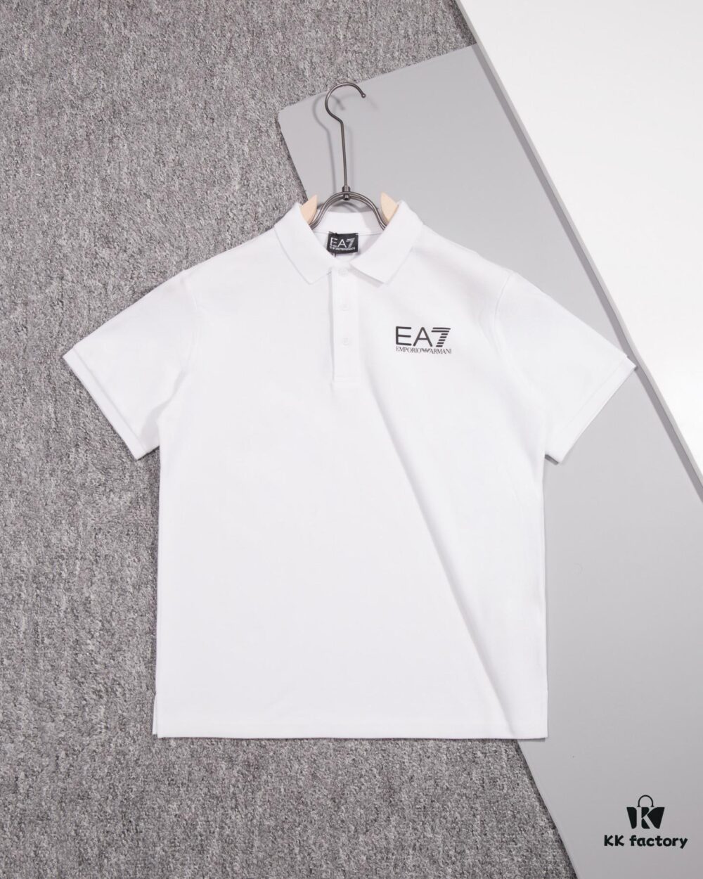 ARMANI Men's and Women's Short-Sleeve Polo Shirt, Original Fabric, Official Same Style, Custom Dyed Fabric, Ultra Comfortable, Spring and Summer New Arrival, Fashionable and Versatile