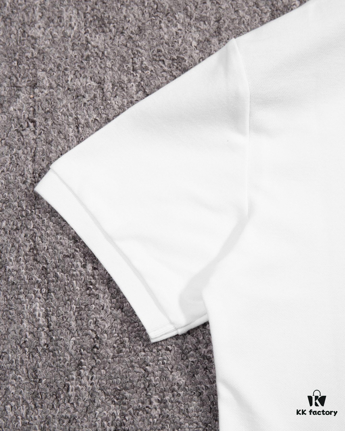 ARMANI Men's and Women's Short-Sleeve Polo Shirt, Original Fabric, Official Same Style, Custom Dyed Fabric, Ultra Comfortable, Spring and Summer New Arrival, Fashionable and Versatile