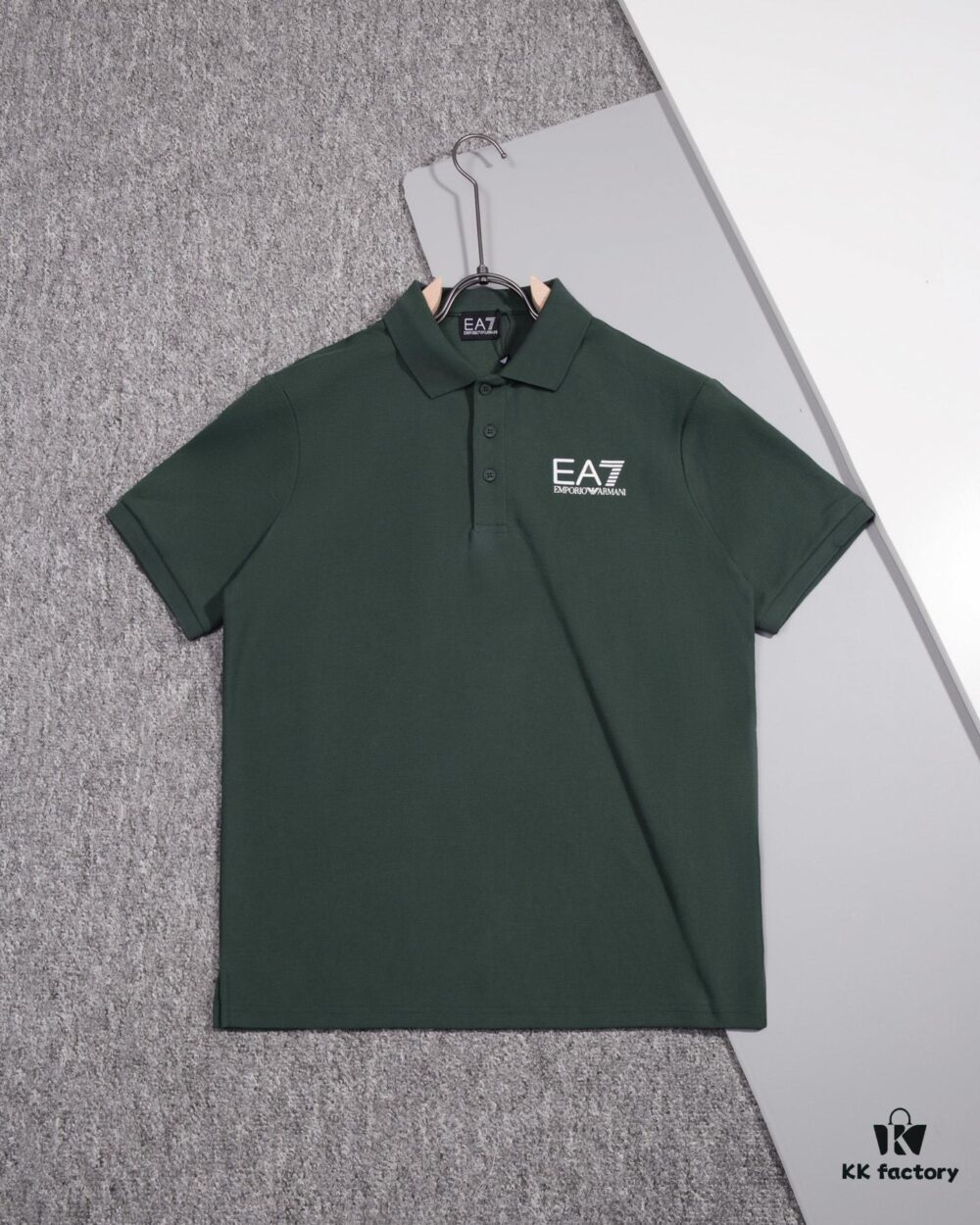 ARMANI Men's and Women's Short-Sleeve Polo Shirt, Official Same Style as Store Release, Premium Fabric, Custom Dyed, Ultra Versatile and Comfortable