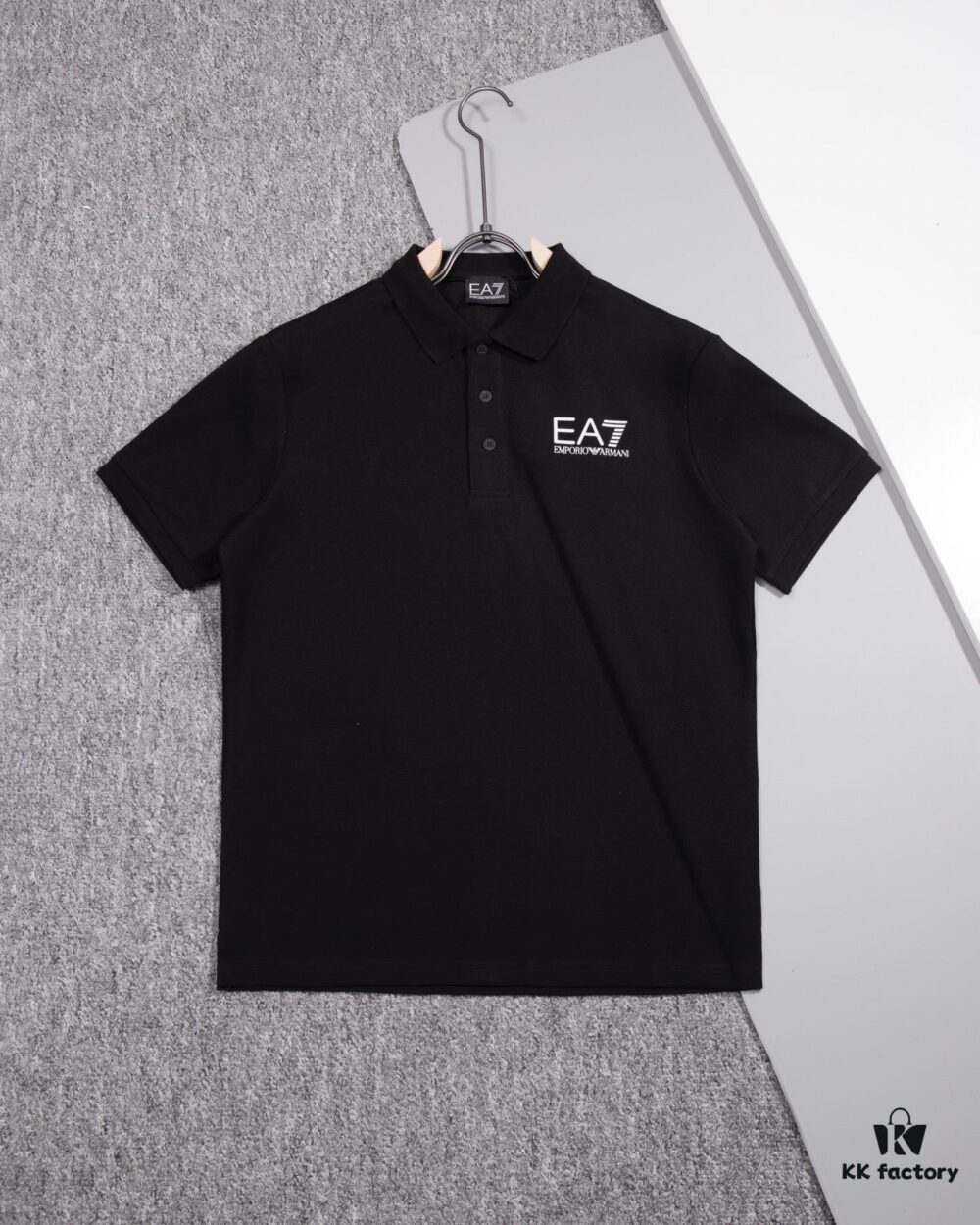 ARMANI Men's and Women's Short-Sleeve Polo Shirt, Original Fabric, Official Same Style, Custom Dyed Fabric, Ultra Comfortable and Fashionable