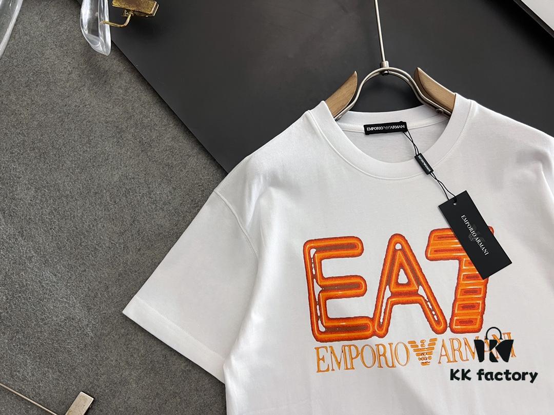 ARMANI 2025 Latest Print Short-Sleeve T-Shirt, High-Quality Cabinet Original Order, Top-Tier Craftsmanship with Imported Fabric