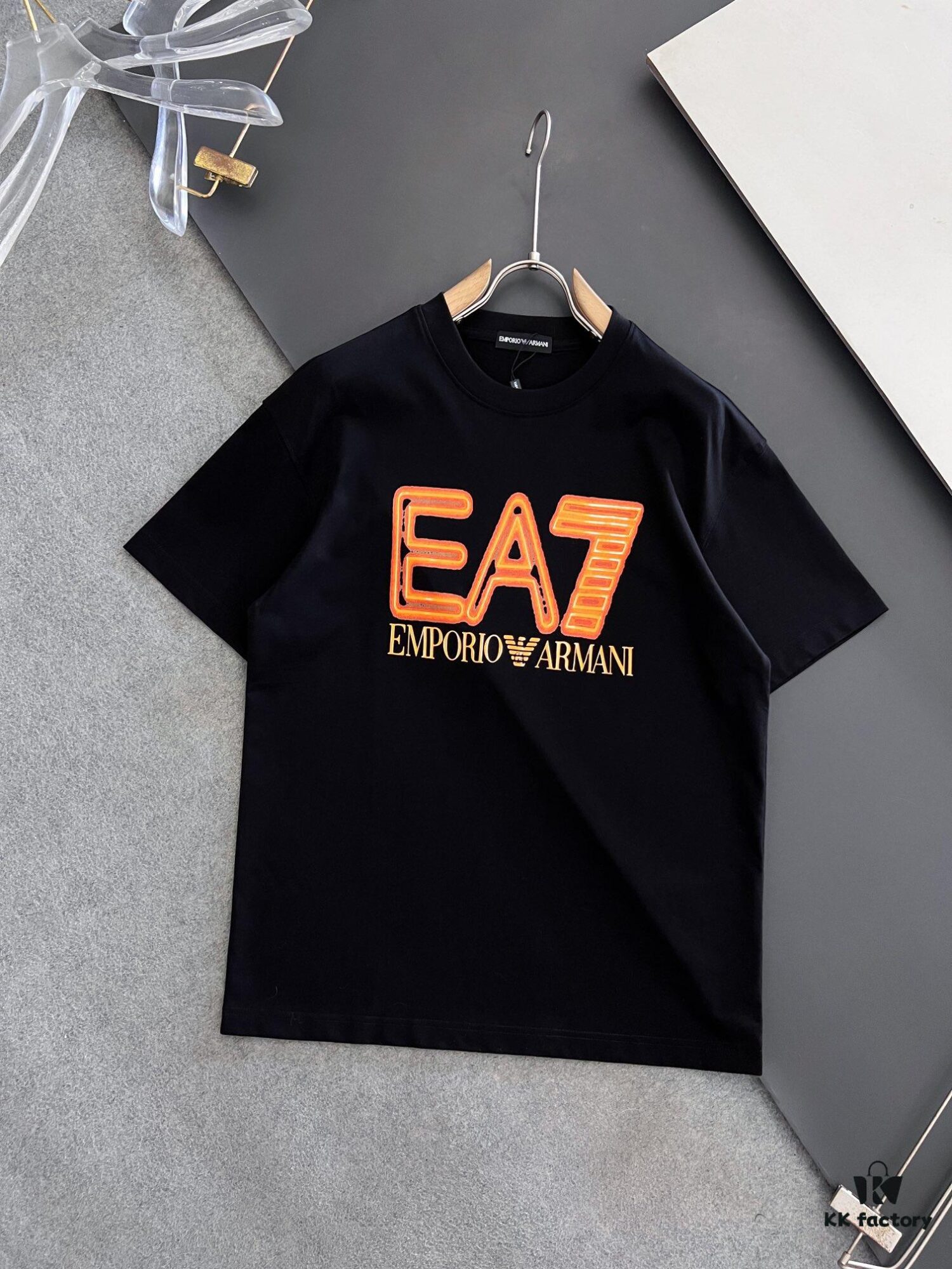 ARMANI 2025 Latest Print Short-Sleeve T-Shirt, High-Quality Cabinet Original Order, Top-Tier Craftsmanship with Imported Fabric