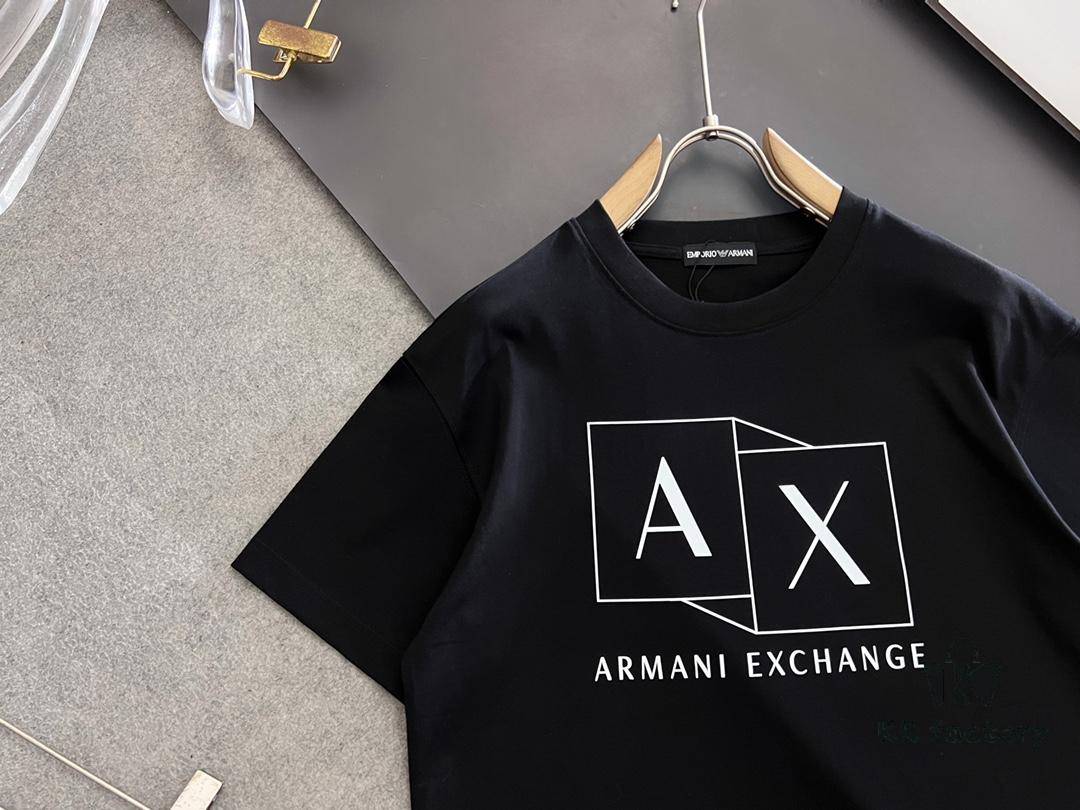 ARMANI 2025 Latest Print Short Sleeve T-Shirt, High-Quality Cabinet Original Order, Top-Tier Craftsmanship with Imported Fabric