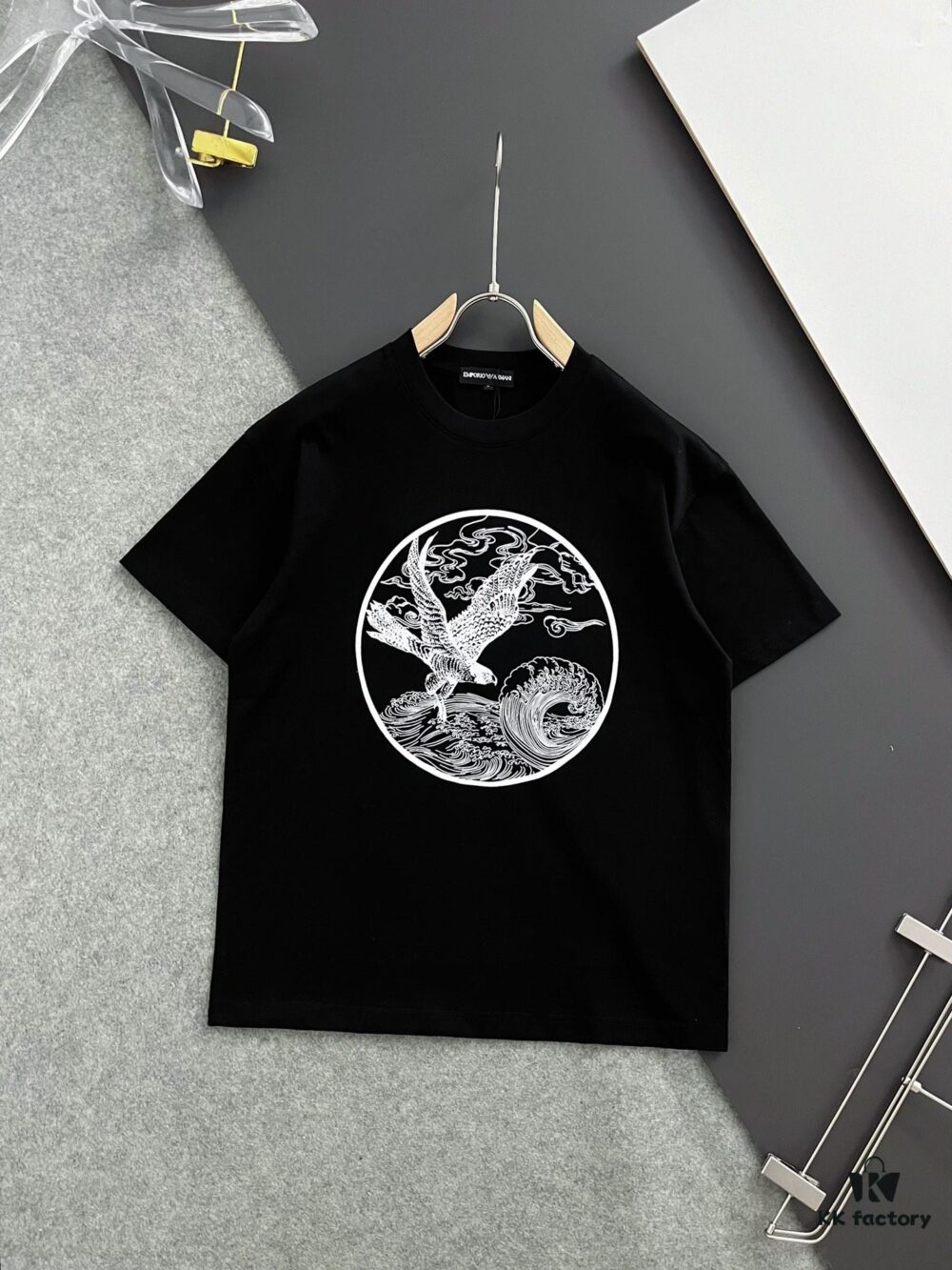 ARMANI 2025 Latest Print Short Sleeve T-Shirt, High-Quality Cabinet Original Order, Top-Tier Craftsmanship with Imported Fabric