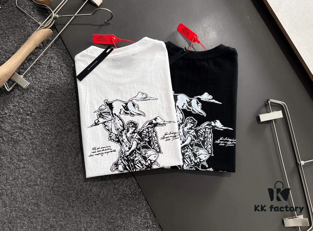 AMIRI Armani 25SS Summer New Round Neck Short Sleeve T-Shirt! 270g Heavyweight High-End Pure Cotton Fabric with Perfect Texture and Feel! Slim Tailored Design, Clean and Sharp! Exquisitely Stitched with Excellent Fit and Outstanding Breathability! Stylish and Versatile for All Ages – a Must-Have Wardrobe Essential for Men.