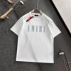 AMIRI Armani 25SS Summer New Round Neck Short Sleeve T-Shirt! 270g Heavyweight Premium Cotton Fabric with Perfect Texture and Feel! Slim Tailored Design, Clean and Sharp! Exquisitely Stitched with Excellent Fit and Superior Breathability! Stylish and Versatile for All Ages – an Essential Wardrobe Staple for Men.