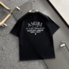 AMIRI Armani 25SS Summer New Round Neck Short Sleeve T-Shirt! 270g Heavyweight Premium Cotton Fabric with Perfect Texture and Hand Feel! Slim Tailored Design, Clean and Sharp! Exquisitely Stitched with Excellent Silhouette! Highly Breathable and Stylish, Suitable for All Ages – a Must-Have Wardrobe Essential for Men.