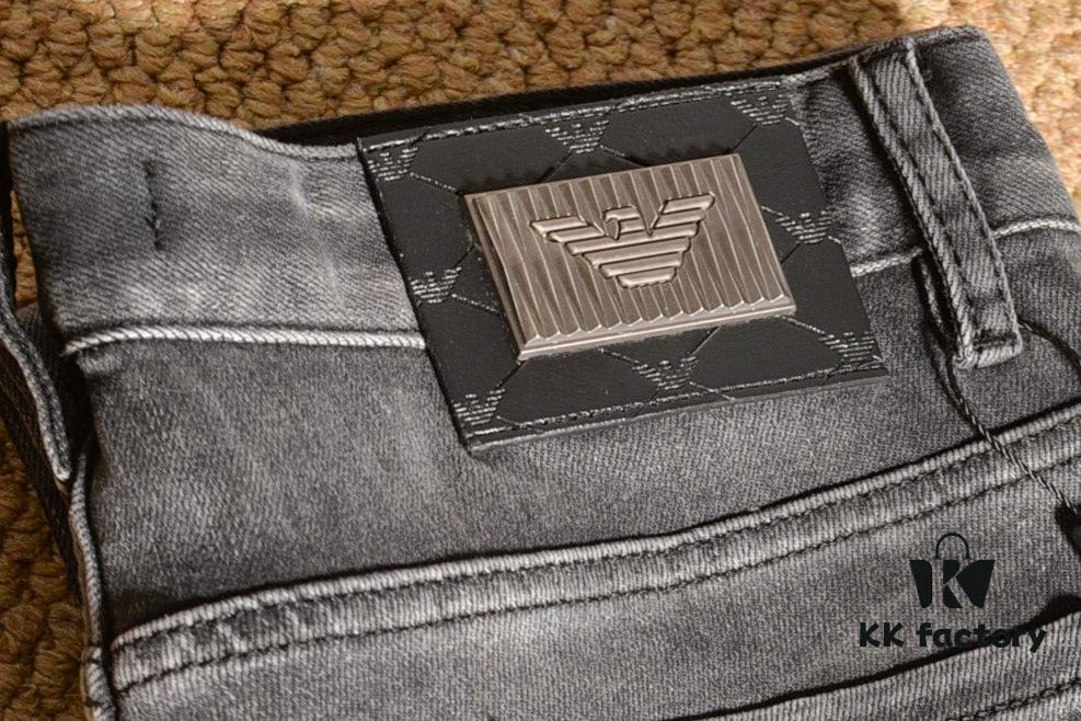 Armani Rhinestone-Embellished Jeans with Premium Craftsmanship