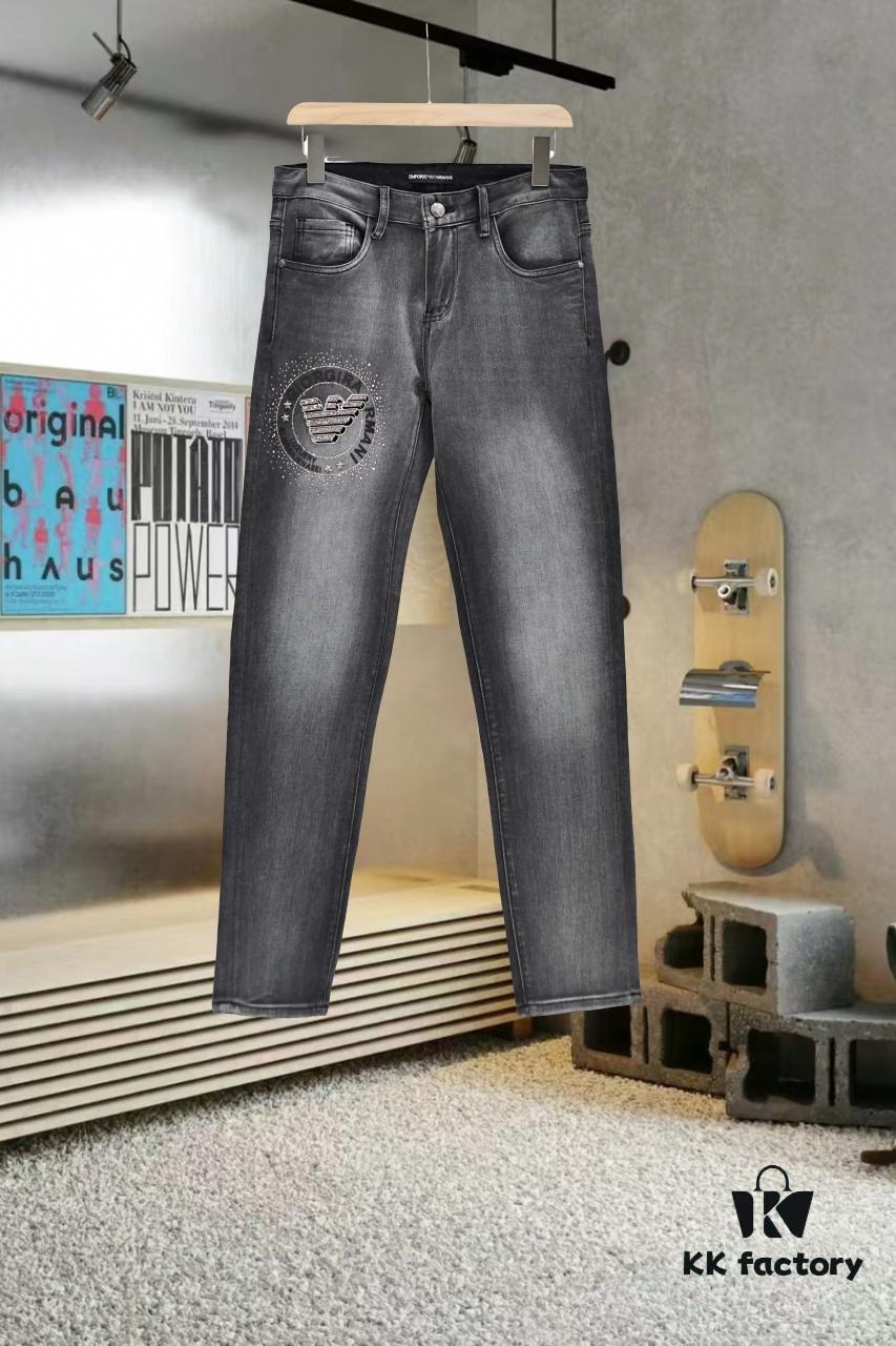 Armani Rhinestone Embellished Jeans