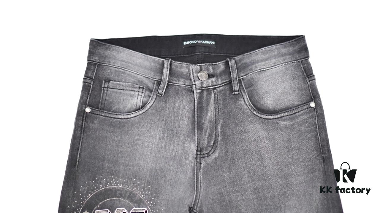 Armani Rhinestone Embellished Jeans