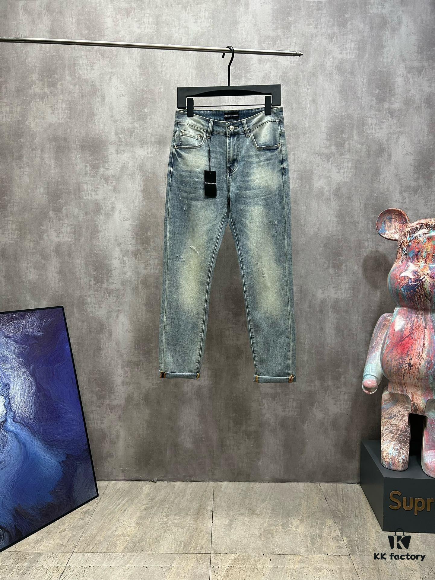 2024 Hot Selling Armani Counter New Arrival Ultra-Soft Jeans