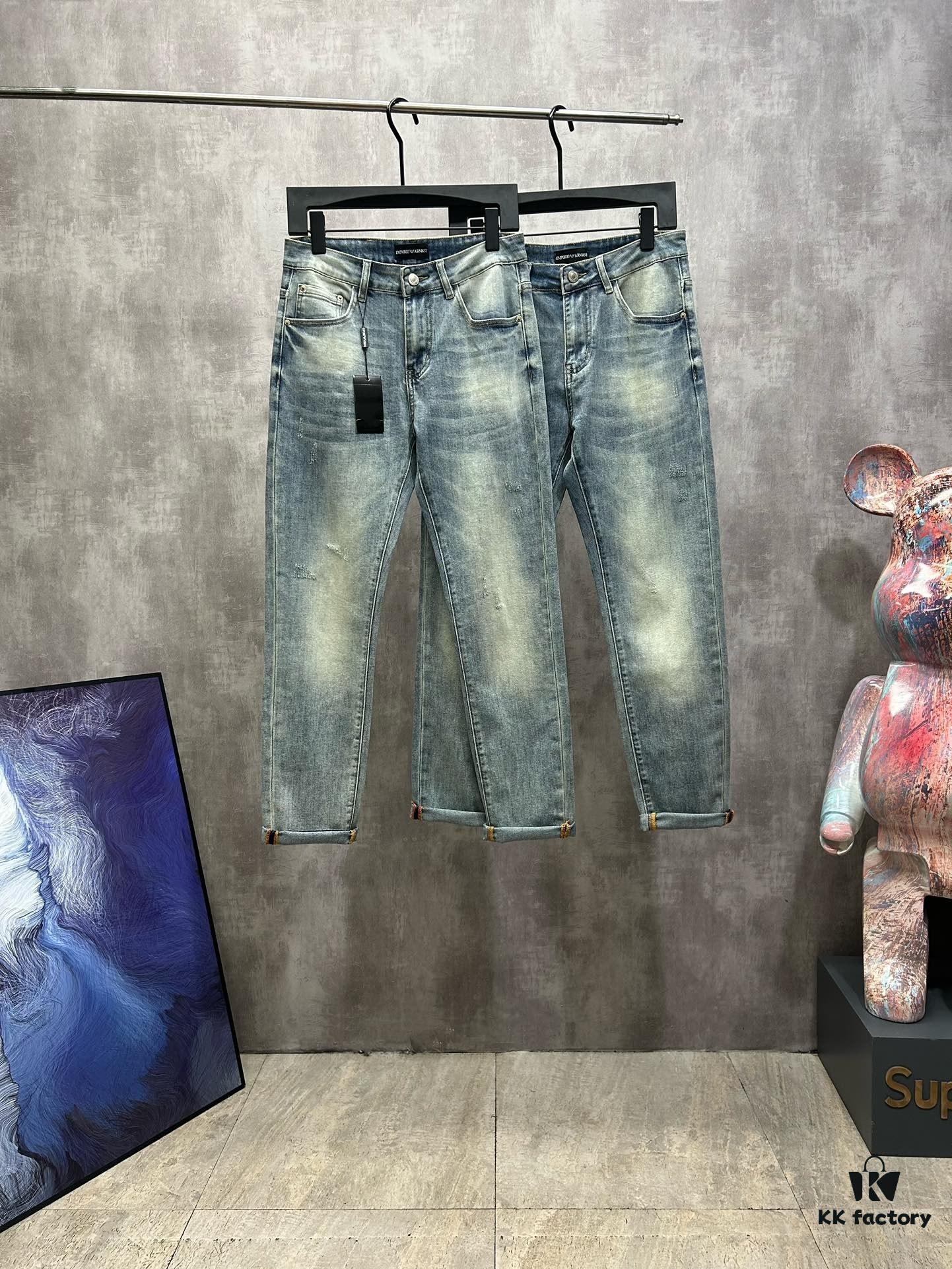 2024 Hot Selling Armani Counter New Arrival Ultra-Soft Jeans