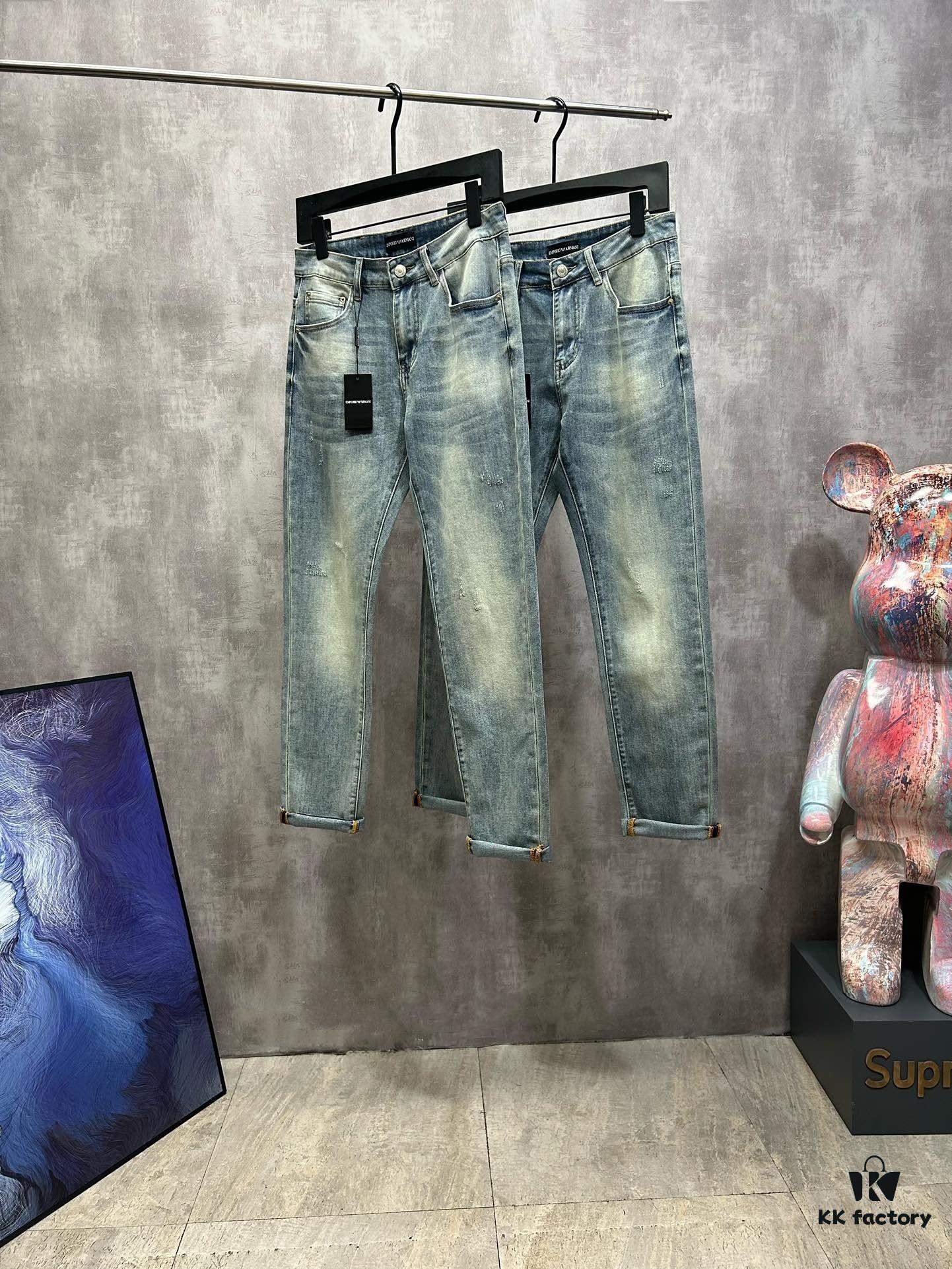 2024 Hot Selling Armani Counter New Arrival Ultra-Soft Jeans