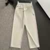 Armani 2025 Spring/Summer New Elastic Waist Casual Pants, Lightweight Custom Counter Fabric, Breathable and Comfortable, Exquisite Details, Brand Design Concept, High Quality, Soft and Smooth Touch, Leisure Cut with Excellent Fit