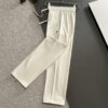 Armani 2025 Spring/Summer New Elastic Waist Casual Pants, Lightweight Custom Counter Fabric, Breathable and Comfortable, Exquisite Details, Brand Design Concept, High Quality, Soft and Smooth Touch, Leisure Cut with Excellent Fit