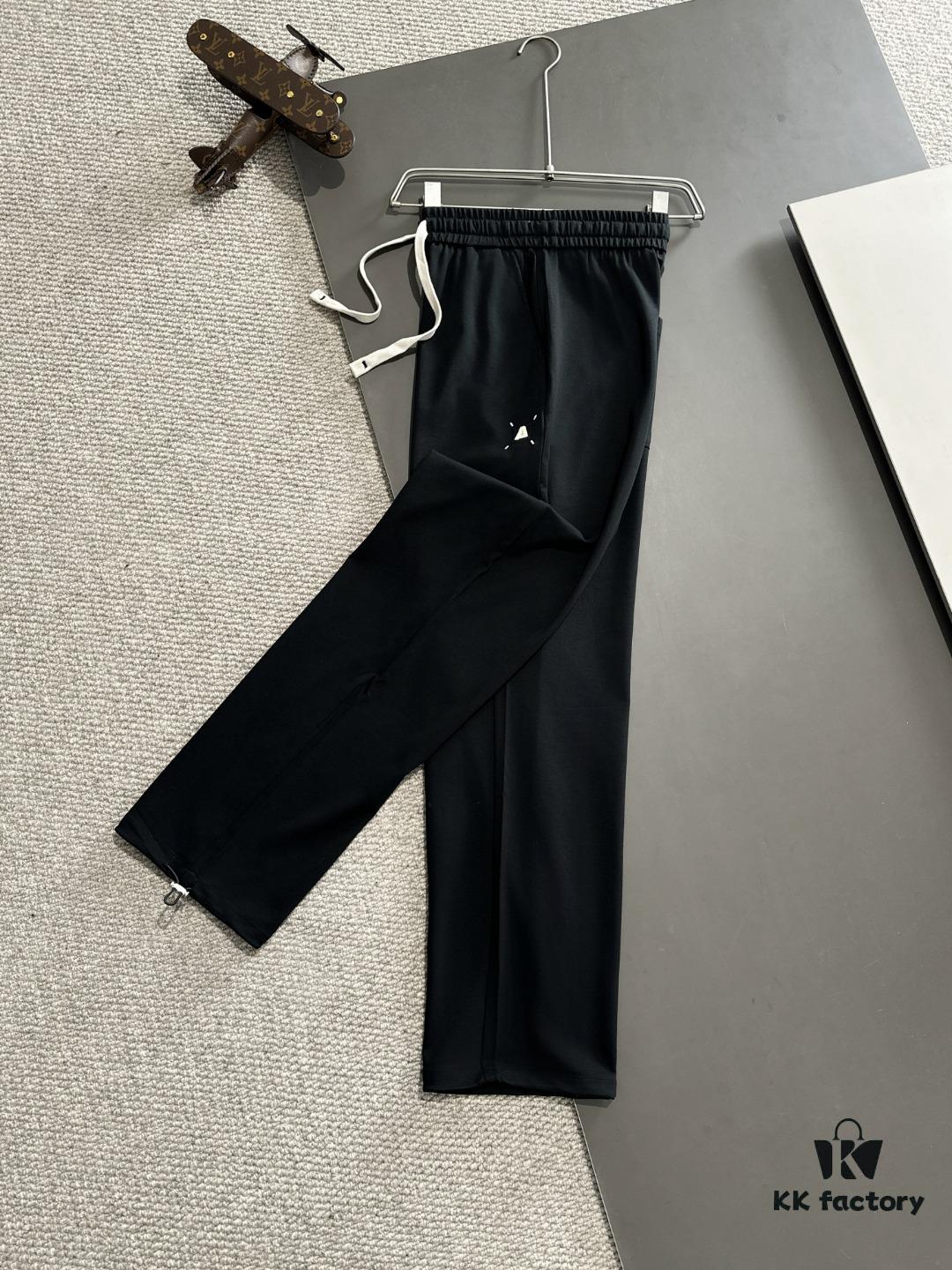 Armani 2025 Spring Summer New Arrival Elastic Waist Casual Pants, Lightweight Premium Custom Fabric, Breathable and Comfortable, Exquisite Details, Brand-Inspired Design, High-Quality Craftsmanship, Soft and Smooth Texture, Stylish Relaxed Cut with Excellent Fit