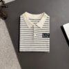 High-Quality Armani 2025 Spring/Summer New Men's Notched Short-Sleeve T-Shirt