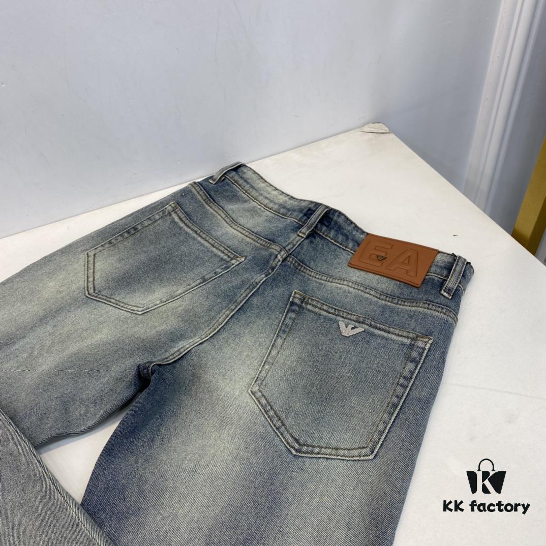 2025 Spring and Summer European Counter New Arrival, Super A-Grade Purchasing Level Overseas Trading Company Order Source, Top Original High-End Men's Custom Fashion Slim Straight Jeans
