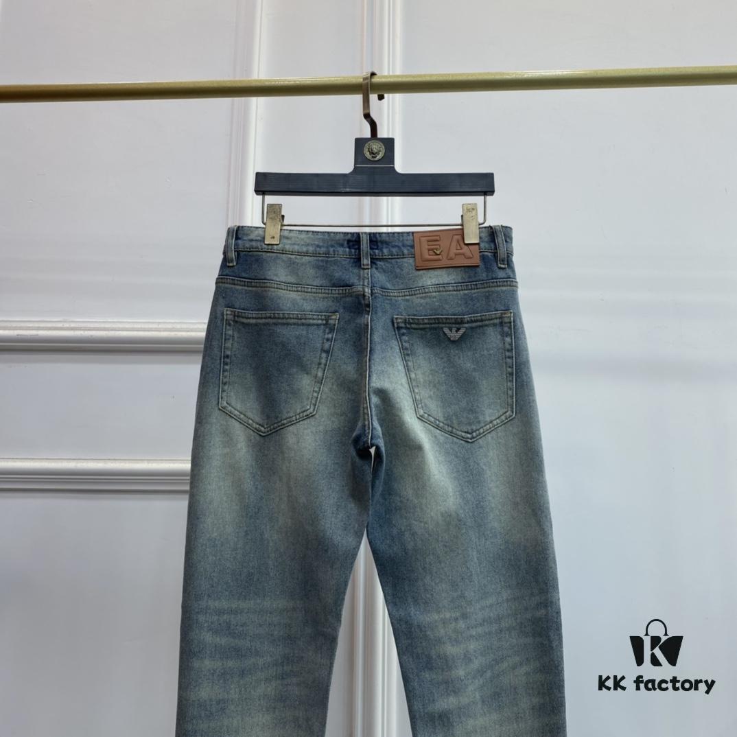 2025 Spring and Summer European Counter New Arrival, Super A-Grade Purchasing Level Overseas Trading Company Order Source, Top Original High-End Men's Custom Fashion Slim Straight Jeans