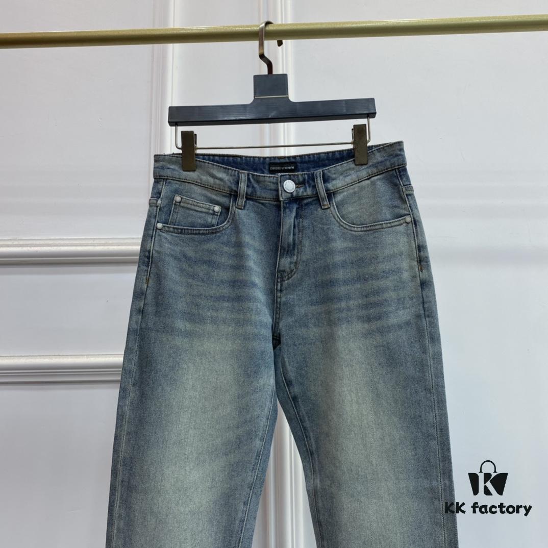 2025 Spring and Summer European Counter New Arrival, Super A-Grade Purchasing Level Overseas Trading Company Order Source, Top Original High-End Men's Custom Fashion Slim Straight Jeans