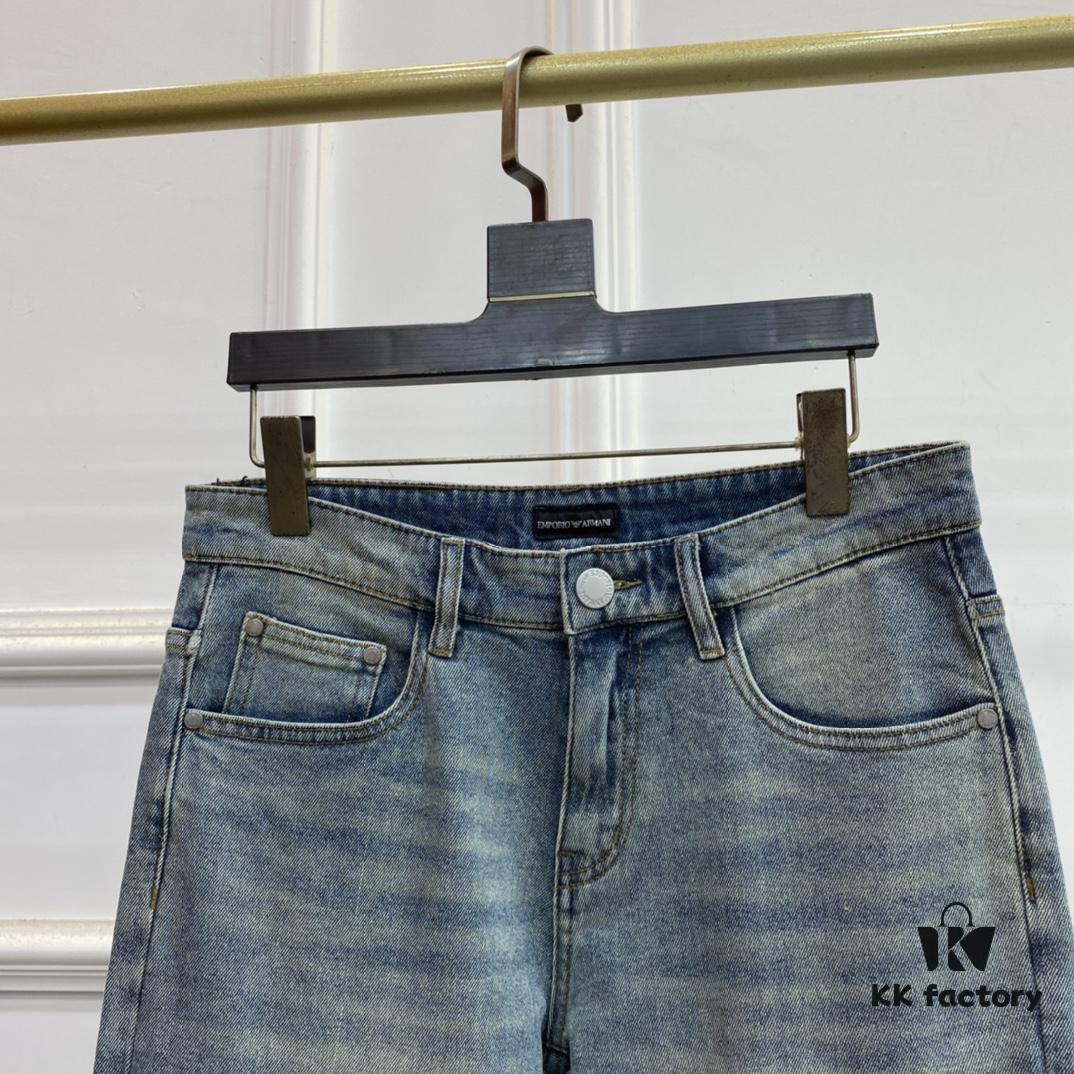 2025 Spring and Summer European Counter New Arrival, Super A-Grade Purchasing Level Overseas Trading Company Order Source, Top Original High-End Men's Custom Fashion Slim Straight Jeans