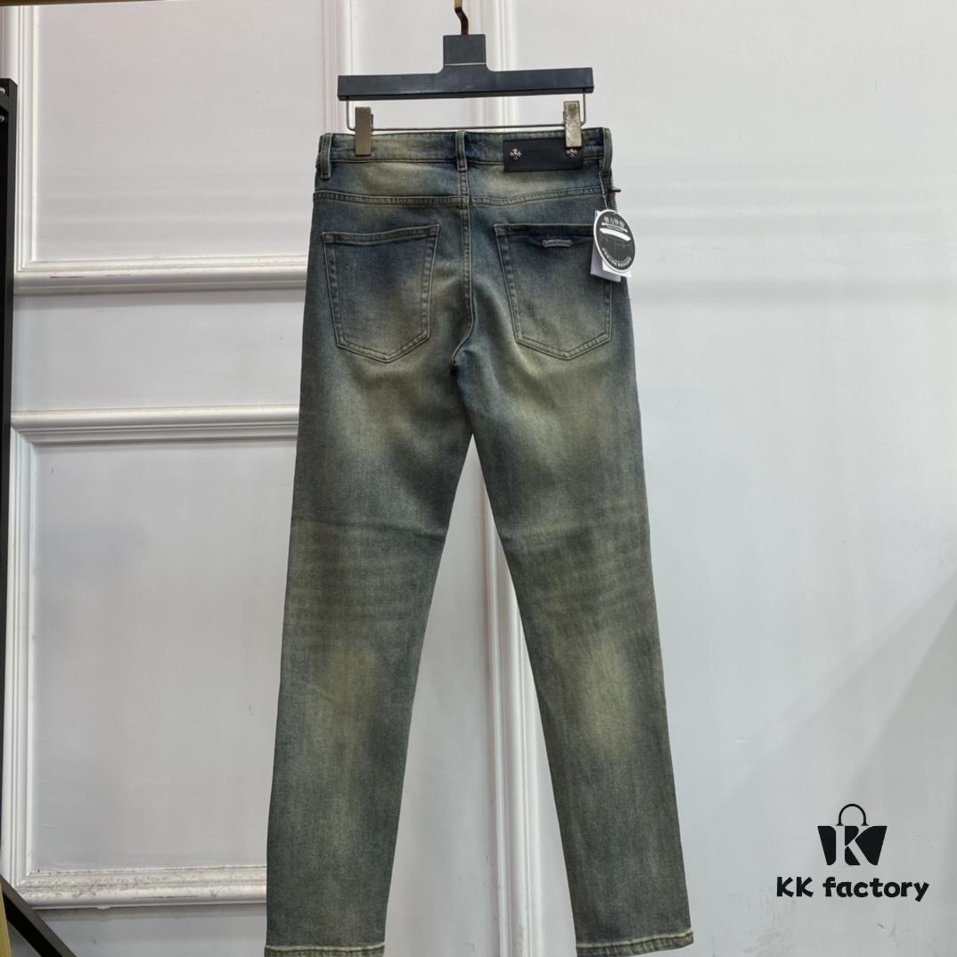 2025 Spring Summer European Cabinet New Arrival Ultra A-grade Purchased Level Overseas Trading Company Order Source Top Original High-end Men's Custom Fashion Slim Straight Leg Jeans